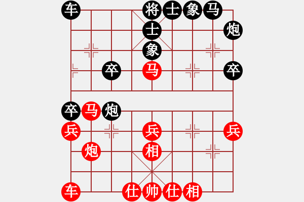 象棋棋譜圖片：濰衛(wèi)校甄(玉泉)-負(fù)-兒童象棋(北斗) - 步數(shù)：30 