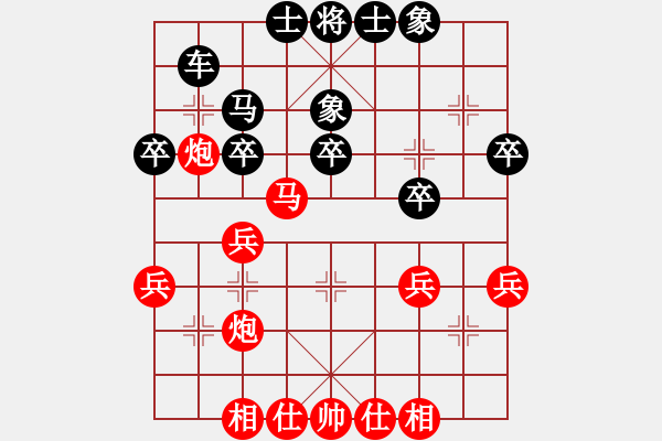 象棋棋譜圖片：bbboy002（業(yè)5-3）先勝 棋癡（業(yè)5-1） - 步數(shù)：40 