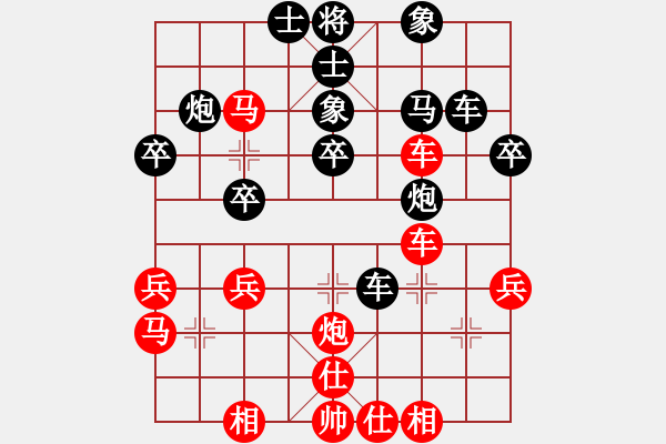 象棋棋譜圖片：長(zhǎng)安棋社億(9段)-負(fù)-最怕對(duì)手弱(4段) 五八炮互進(jìn)三兵對(duì)屏風(fēng)馬 紅左邊馬對(duì)黑兌７卒 - 步數(shù)：40 