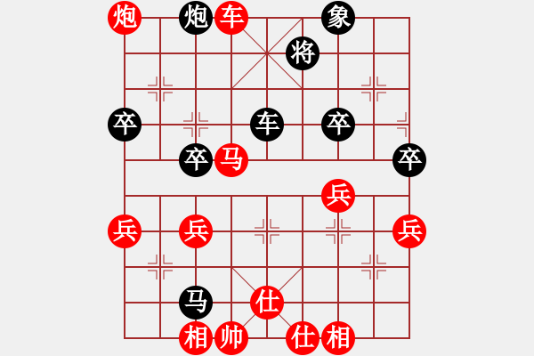 象棋棋譜圖片：ㄣ★屏峰ㄣ鈦譃[紅] -VS- ＾○＾笑三少[黑] - 步數(shù)：60 