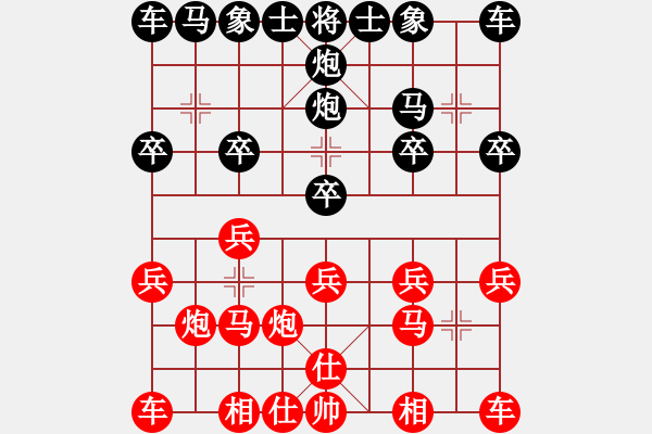 象棋棋譜圖片：邪門雷公炮 - 步數(shù)：10 