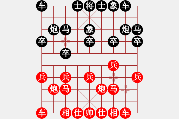 象棋棋譜圖片：景德鎮(zhèn) 黃和福 和 南昌 唐衛(wèi)平 - 步數(shù)：10 