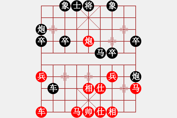 象棋棋譜圖片：《學(xué)習(xí)大師后手》邊炮屏風(fēng)馬平炮兌車(chē)左車(chē)跨河捉七兵破五四炮右車(chē)過(guò)河占肋 - 步數(shù)：40 