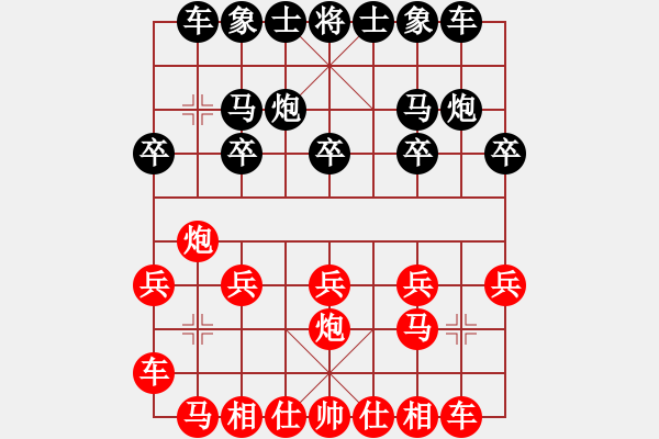 象棋棋譜圖片：151001 第5輪 第5臺(tái) 彭詩(shī)圣（雪）勝 雷欣浩（金） - 步數(shù)：10 