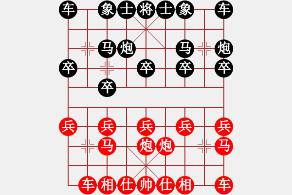 象棋棋譜圖片：天外天飛鳳(月將)-和-越南棋手二(7段) - 步數(shù)：10 