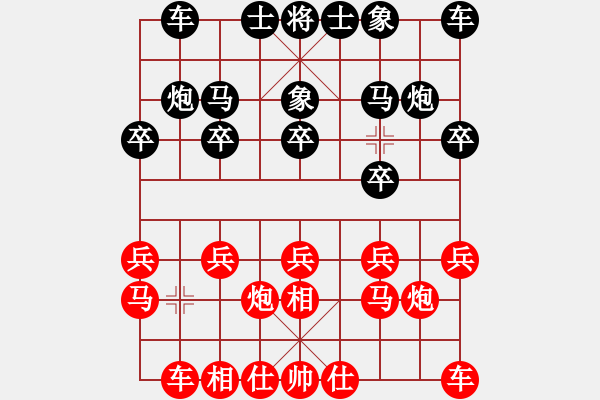 象棋棋谱图片：张培俊 先和 彭刚 - 步数：10 