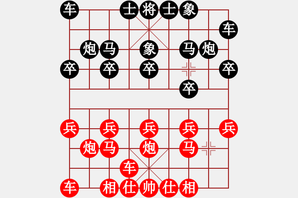 象棋棋譜圖片：橫才俊儒[292832991] -VS- 隨便玩玩[306786283] - 步數(shù)：10 