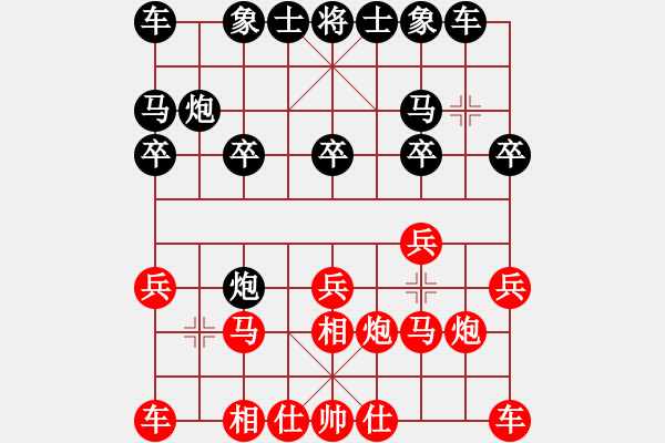 象棋棋譜圖片：1481局 A60- 過(guò)宮炮局-天天Ai1-2(先負(fù))小蟲(chóng)引擎23層 - 步數(shù)：10 