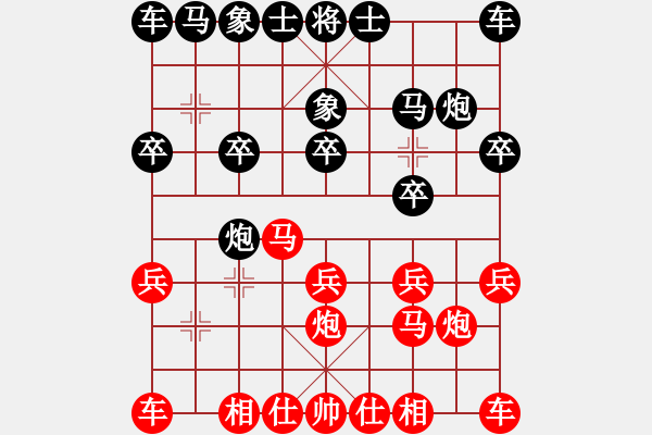 象棋棋譜圖片：樺[375071870] VS 沐陽[-] - 步數(shù)：10 