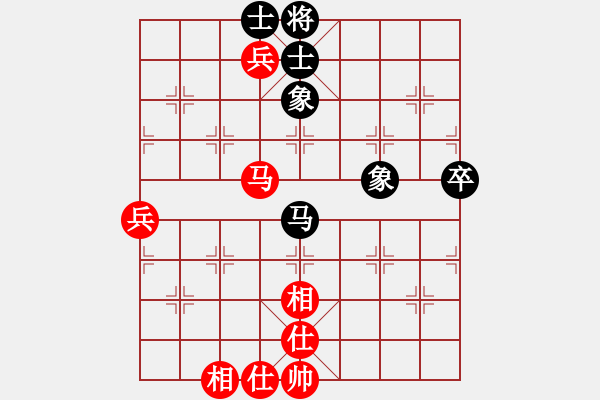 象棋棋譜圖片：小胡子[374287953] -VS- 橫才俊儒[292832991]（你不和我就贏） - 步數(shù)：80 