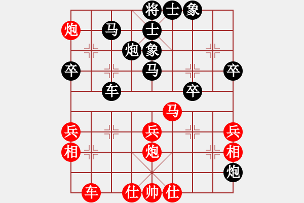 象棋棋譜圖片：伴著蝴蝶飛(5段)-和-zdpzyd(1段) - 步數(shù)：40 