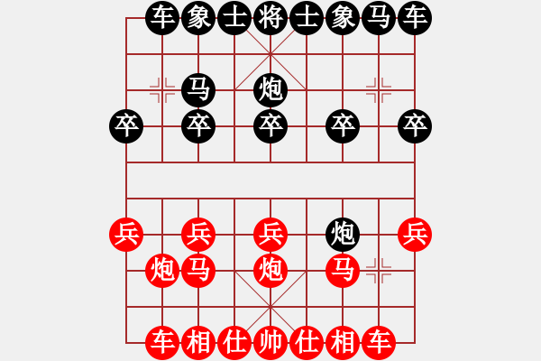 象棋棋譜圖片：2024.11.21.1好友十分鐘先勝列炮 - 步數(shù)：10 