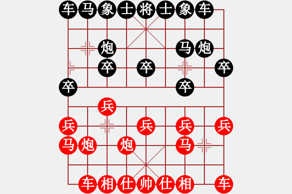 象棋棋譜圖片：后手布局 過宮炮對進(jìn)左馬廣東 許銀川 和 河北 李來群 - 步數(shù)：10 