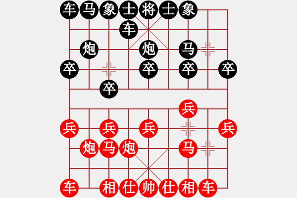 象棋棋譜圖片：904局 A62- 過宮炮對橫車-荀彧(2050) 先負 小蟲引擎23層(2721) - 步數：10 