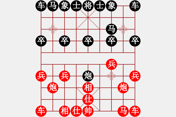 象棋棋譜圖片：2023.4.3.1JJ五分鐘先勝飛相局對左中炮 - 步數：10 