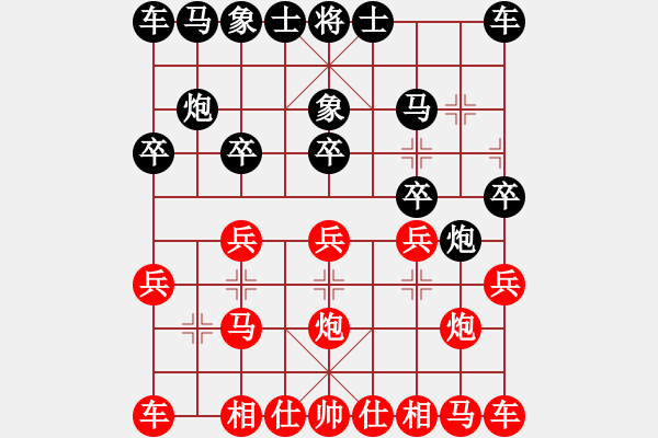 象棋棋譜圖片：金庸一品堂棋社 金庸武俠令狐沖 先勝 金庸武俠趙敏 - 步數(shù)：10 