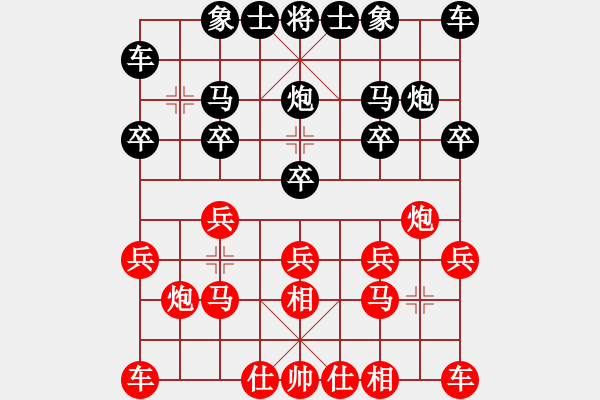 象棋棋谱图片：夹马省四级棋士32（破仙人指路指路） - 步数：10 