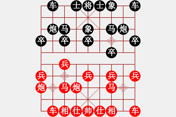 象棋棋谱图片：20081213北 京 靳玉砚vs福 建 王晓华 - 步数：11 