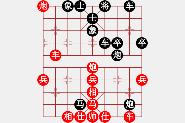 象棋棋譜圖片：方88971[紅先負(fù)] -VS- 贏一盤(pán)實(shí)在難[黑] 五九炮對(duì)屏風(fēng)馬 - 步數(shù)：40 