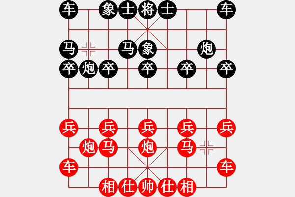 象棋棋譜圖片：橫才俊儒[292832991] -VS- 朋友[1326092718] - 步數(shù)：10 