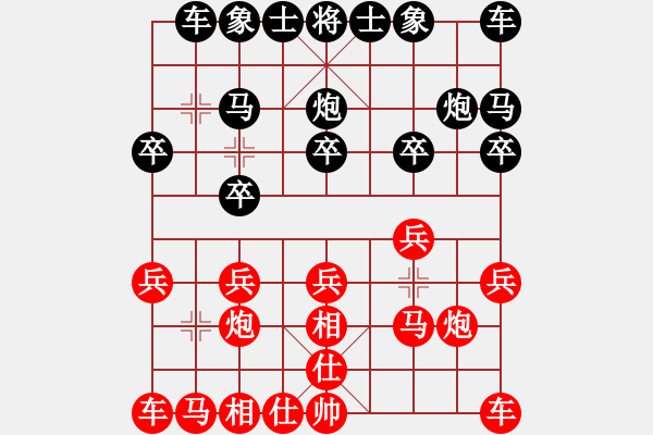 象棋棋譜圖片：進(jìn)兵對卒底炮 nzbdwma 勝 河南俠客 - 步數(shù)：10 