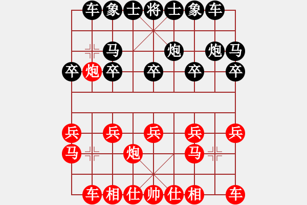 象棋棋譜圖片：855hxs[紅] -VS- 拼命十三娘[黑] - 步數(shù)：10 