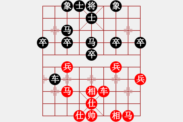 象棋棋譜圖片：訥河白士昌(9級)-負(fù)-小刀柳青(1段) - 步數(shù)：40 