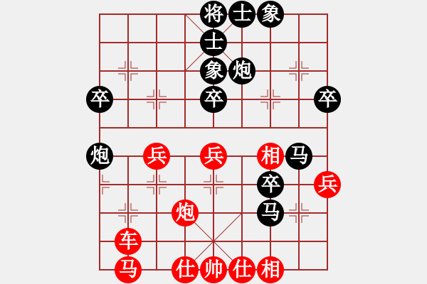 象棋棋譜圖片：【各個擊破】劉永富 勝 占戈甲鳥 - 步數(shù)：40 