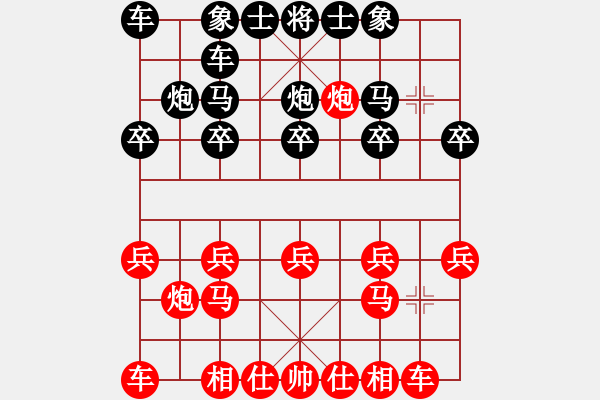 象棋棋譜圖片：葬心紅勝qinb...【仕角炮局】 - 步數(shù)：10 