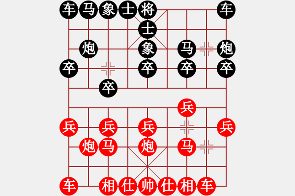 象棋棋譜圖片：‖棋家軍‖林[1625297104] -VS- ‖棋家軍‖空白[2361948233] - 步數(shù)：10 