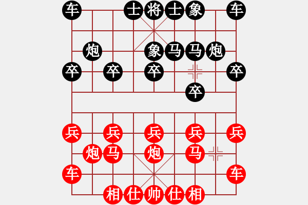 象棋棋譜圖片：橫才俊儒[292832991] -VS- WO XING[1009114521] - 步數(shù)：10 