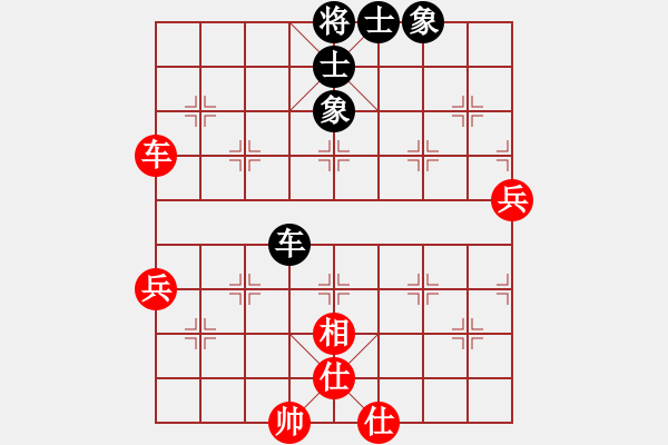 象棋棋譜圖片：車雙兵巧勝車士象全 - 步數(shù)：80 