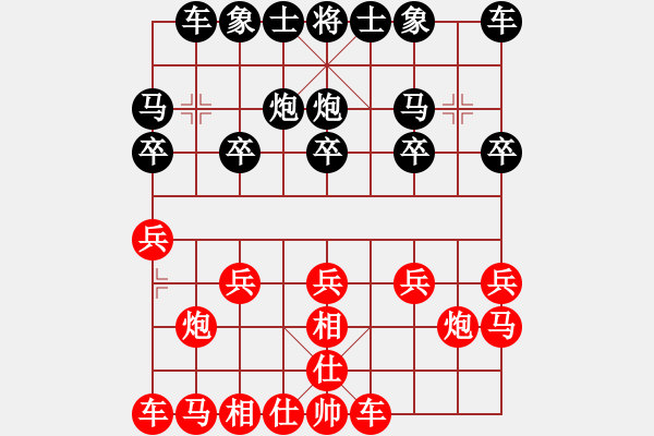 象棋棋譜圖片：zhhd1234dyw紅勝葬心〖飛相對(duì)左中炮〗 - 步數(shù)：10 