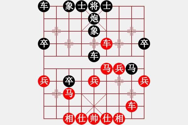 象棋棋譜圖片：天子門怒斬(3段)-勝-刺客勇(5段) 五八炮對反宮馬 橫車 - 步數(shù)：40 