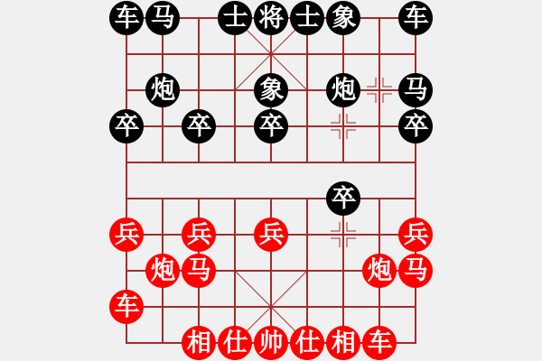 象棋棋譜圖片：大師級(jí)人物(9星)-負(fù)-純?nèi)松先A山(9星) - 步數(shù)：10 