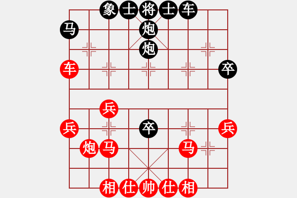 象棋棋譜圖片：第八輪第13臺 沙區(qū)許文學(xué)先負(fù)南岸張若愚 - 步數(shù)：40 