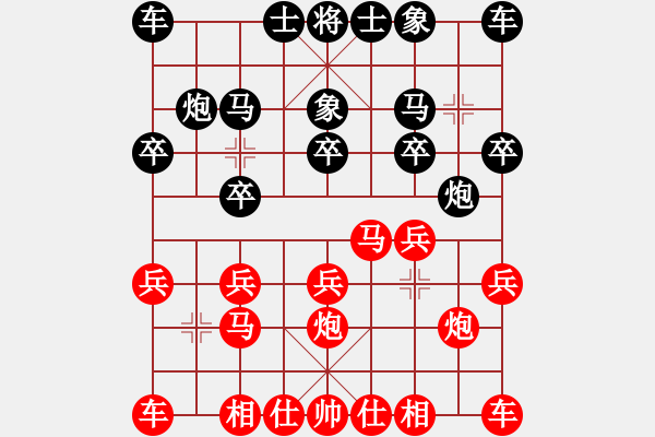 象棋棋譜圖片：云川水幕-先負-小剛 - 步數(shù)：10 