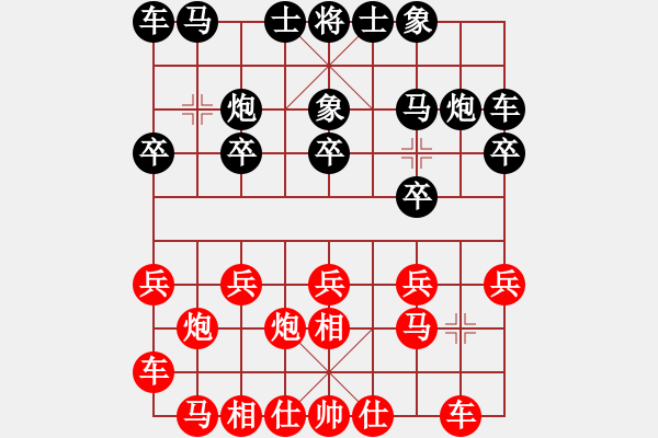 象棋棋譜圖片：過宮炮對(duì)進(jìn)7卒黑3路炮（旋風(fēng)V7.0拆棋）和棋 - 步數(shù)：10 