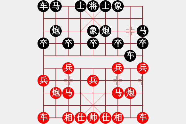 象棋棋譜圖片：負(fù)分太后 魚[紅] -VS- 大海[黑](1) - 步數(shù)：10 