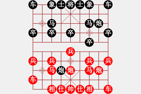 象棋棋譜圖片：寧夏回族自治區(qū) 蔣皓 勝 廣東省 李進 - 步數(shù)：10 