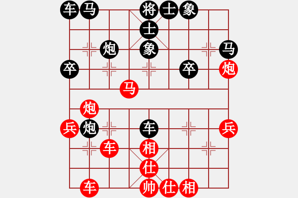 象棋棋譜圖片：象3進(jìn)5紅上士后緩出左車預(yù)留炮五進(jìn)四擊中卒局 紅棄馬回捉變化2前炮平2（微優(yōu)） - 步數(shù)：10 