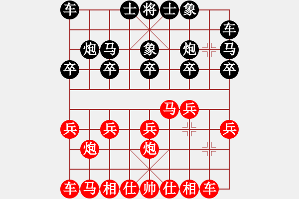 象棋棋譜圖片：臨抽冒進的代價 - 步數(shù)：10 