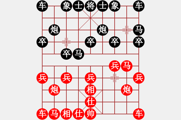 象棋棋譜圖片：漢界至王(月將)-和-下山王(日帥) - 步數(shù)：10 