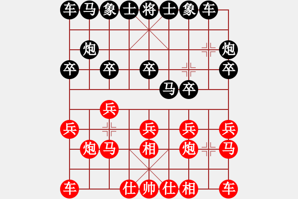 象棋棋譜圖片：紅勝_中國象棋-雷電模擬器_BUGCHESS_AVX2_67步_20240107191433905.xqf - 步數：10 