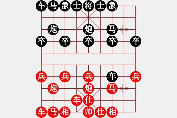 象棋棋譜圖片：kikifql[紅] -VS-行者必達(dá)[黑] - 步數(shù)：10 