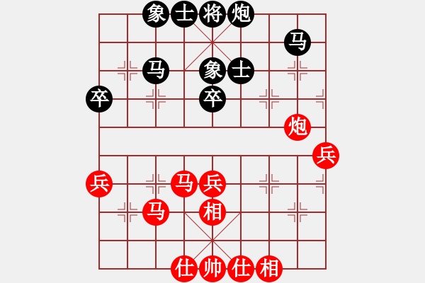 象棋棋譜圖片：2006年迪瀾杯弈天聯(lián)賽第八輪：小黑幫叁號(hào)(5r)-和-小雪(9段) - 步數(shù)：50 