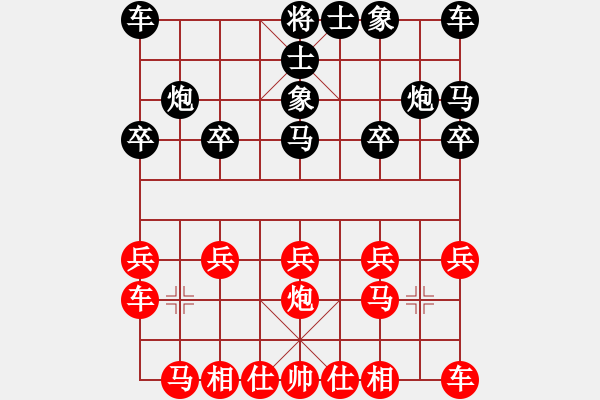 象棋棋譜圖片：大兵小兵(3段)-負(fù)-股頭架(2段) - 步數(shù)：10 