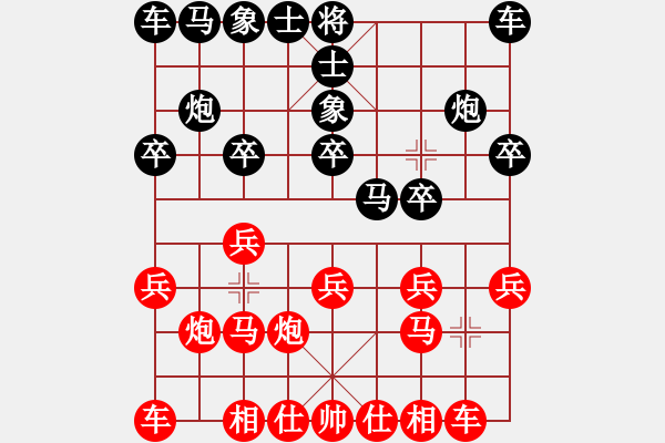 象棋棋譜圖片：2021.4.21.6中級銀子場先勝仙人指路對左象 - 步數(shù)：10 