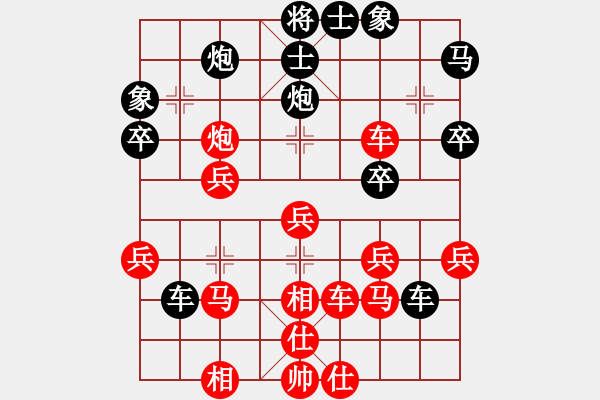 象棋棋譜圖片：東方一條龍(月將)-負(fù)-發(fā)發(fā)發(fā)(9段)中炮過河車互進(jìn)七兵對(duì)屏風(fēng)馬平炮兌車 紅進(jìn)中兵對(duì)黑馬3退5 - 步數(shù)：40 