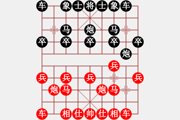 象棋棋譜圖片：2006年迪瀾杯弈天聯(lián)賽第一輪雙子座撒卡(4級)-勝-世家之鳳雛(5級) - 步數(shù)：10 